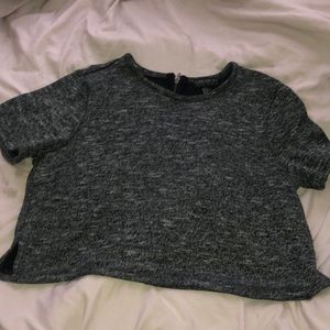 Grey crop top